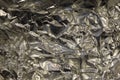 Crushed tinfoil. The abstract image Royalty Free Stock Photo
