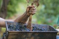 crushed to make wine in red grapes in crusher, grapes being crushed to make wine in Moldova Winemaking process Home exctracting