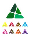 Crushing abstract triangle pattern