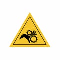 Crushing of hands sign