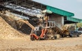 Crushing machine of wood Royalty Free Stock Photo