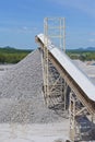 Crushing plant and limestone mine Royalty Free Stock Photo