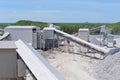 Crushing plant and limestone mine Royalty Free Stock Photo