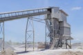 Crushing plant and limestone mine Royalty Free Stock Photo