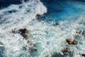 crushing sea waves texture Royalty Free Stock Photo