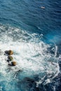 crushing sea waves texture Royalty Free Stock Photo