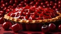 crust sweet cherry background Royalty Free Stock Photo