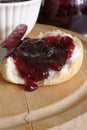 Bread and Damson Jam Royalty Free Stock Photo