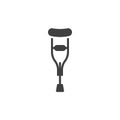 Crutch vector icon