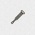 Crutch vector icon