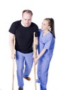 Crutches Royalty Free Stock Photo