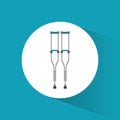 Crutches disabled orthopedic icon