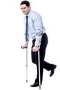 Crutches, help me to walk. Royalty Free Stock Photo