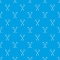 Crutches pattern seamless blue