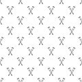 Crutches pattern, simple style