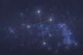 Crux constellation in outer space Royalty Free Stock Photo