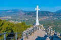 Cruz del Castillo de Santa Catalina overlooking Spanish town Jae Royalty Free Stock Photo