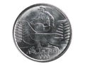 10 Cruzeiros thik planchet coin, 1990~1993 - Third Cruzeiro serie, Bank of Brazil Royalty Free Stock Photo