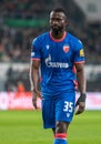 Crvena Zvezda midfielder Sekou Sanogo during UEFA Europa League match Ferencvaros vs Crvena Zvezda (2-1