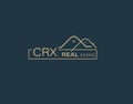 CRX Real Estate and Consultants Logo Design Vectors images. Luxury Real Estate Logo Design