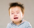 Crying asian baby boy Royalty Free Stock Photo