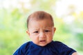 Crying asian baby boy. Royalty Free Stock Photo