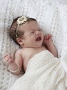 Crying Baby Girl Royalty Free Stock Photo