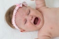 Crying baby-girl Royalty Free Stock Photo