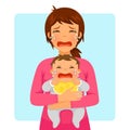 Crying baby and crying mom