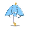 Crying blue umbrella character cartoon