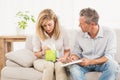 Crying female patient talking to therapist Royalty Free Stock Photo