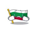 Crying flag bulgaria in the cartoon shape