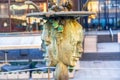 Crying fountain with thermal healing water in Karlovy Vary, Czech Republic