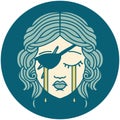 crying human rogue character icon