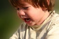 Crying and hungry child Royalty Free Stock Photo