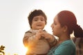 Crying Indian baby girl Royalty Free Stock Photo