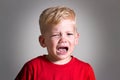 Crying kid child boy Royalty Free Stock Photo