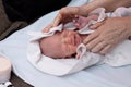 Crying newborn baby Royalty Free Stock Photo
