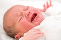 Crying newborn baby in the hospital Royalty Free Stock Photo