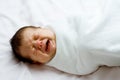 Crying Newborn Infant Royalty Free Stock Photo