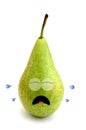Crying pear Royalty Free Stock Photo