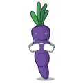 Crying purple carrots in the character shape