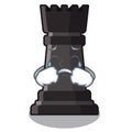 Crying rook chess in the character shape