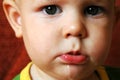 Crying sad baby Royalty Free Stock Photo