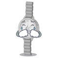 Crying wristwatch isolated with in the mascot Royalty Free Stock Photo