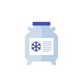 cryobank, storage tank vector icon