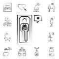 Cryonics icon. Mad science icons universal set for web and mobile Royalty Free Stock Photo