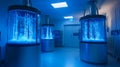 cryotech lab with automated pod system. Royalty Free Stock Photo