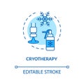 Cryotherapy concept icon