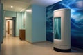 cryotherapy machine in a modern wellness center